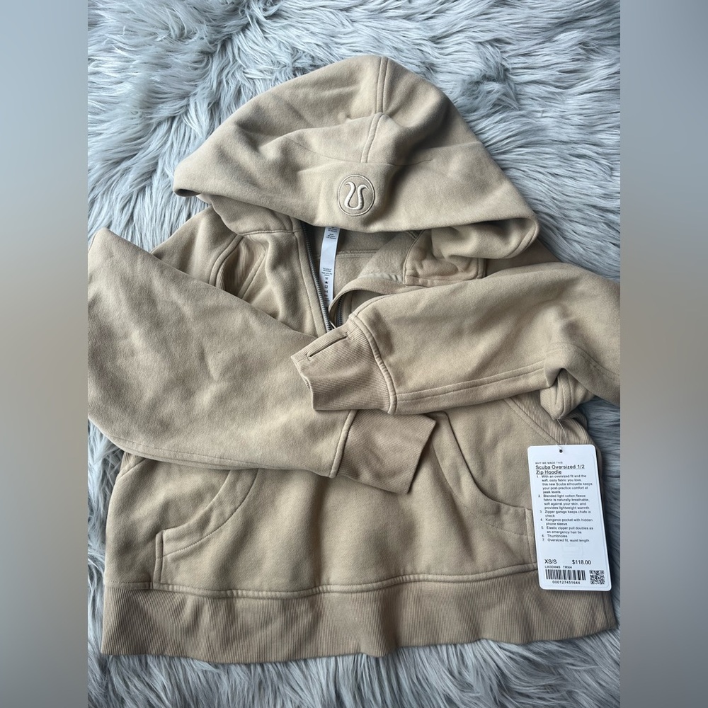 NWT Lululemon Scuba Oversized 1/2 Zip TRNH